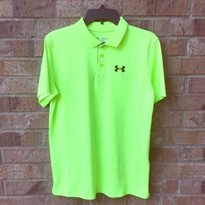 Neon Under Armour Boys Dri Fit Heat Gear